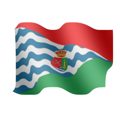 Recreaci�n de la bandera con el escudo de Villademor hecha por S. Centeno