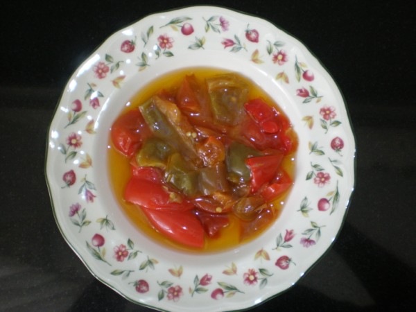 Pimientos en ensalada