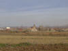 Vista desde la bodegas durante un cruel invierno